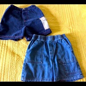 2 for $8.  Two Pair Toddler Jean Shorts